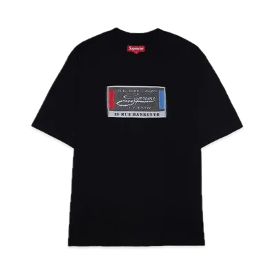 Supreme Intarsia Label S/S Top "Black"