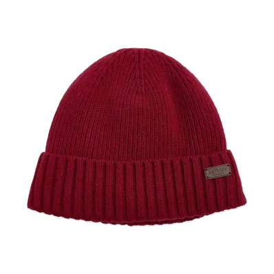 Barbour Carlton Knit Cap "Red"