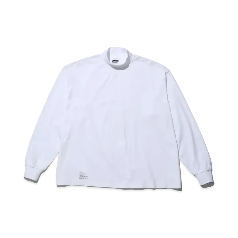 FreshService 2-Pack Oversized L/S Mockneck Tee "White"