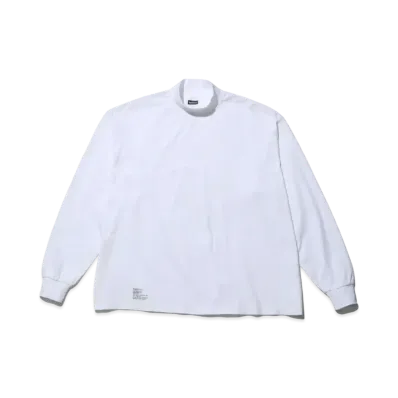 FreshService 2-Pack Oversized L/S Mockneck Tee "White"