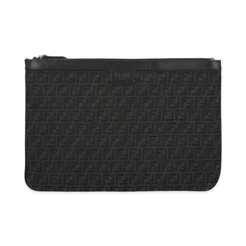 FENDI Slim Clutch Fabric "Gray"
