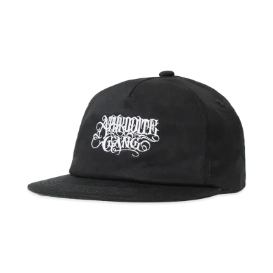 APHRODITEGANG Classic Logo Embroidery 5 Panel Cap "Black"