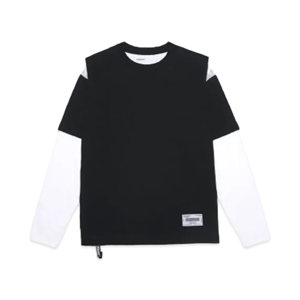 Poliquant HYPE DROP EXCLUSIVE THE SWITCHING LAYERED L/S TEE "BLACK x WHITE"