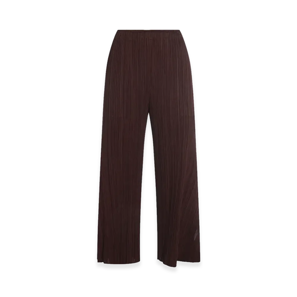 PLEATS PLEASE ISSEY MIYAKE Women's Monthly Colors July Pants "Brown"