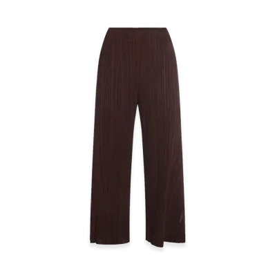 PLEATS PLEASE ISSEY MIYAKE Women's Monthly Colors July Pants "Brown"