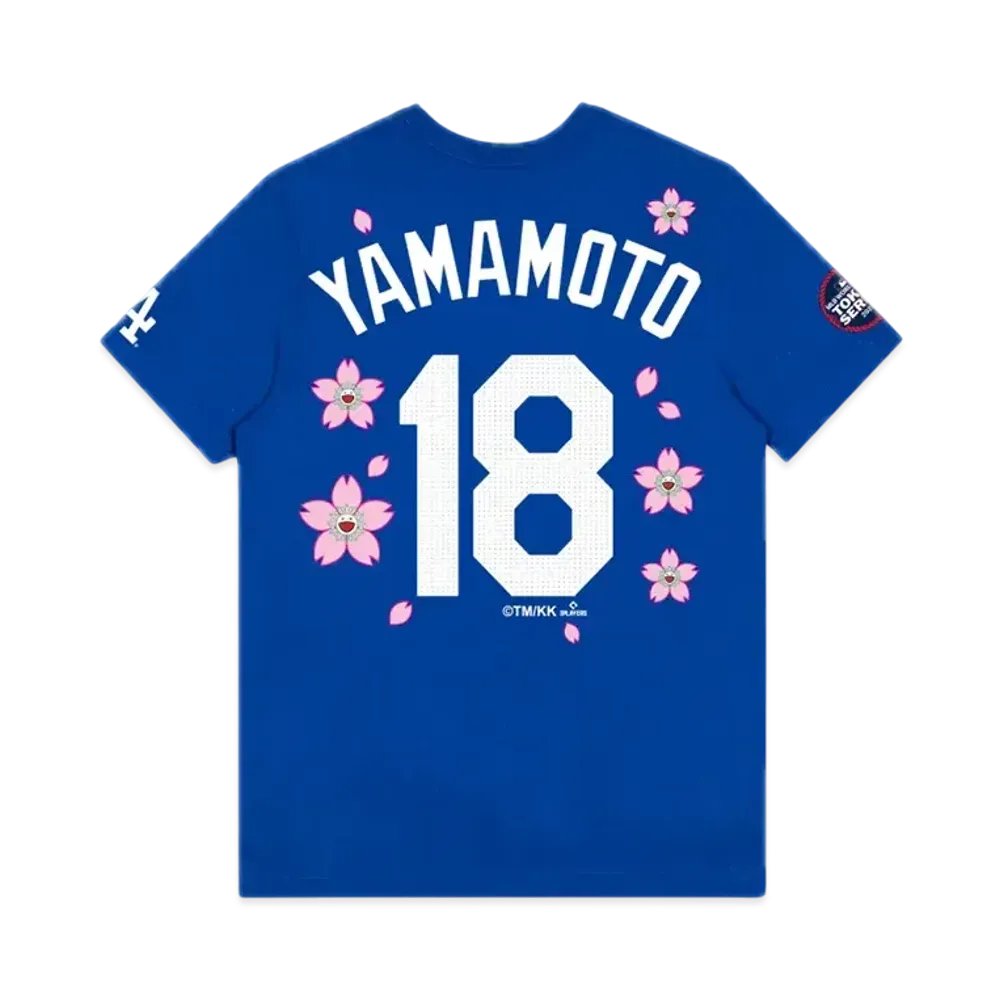 Takashi Murakami x MLB World Tour Tokyo Series 2025 Yamamoto Dodgers SS Tee "Blue"