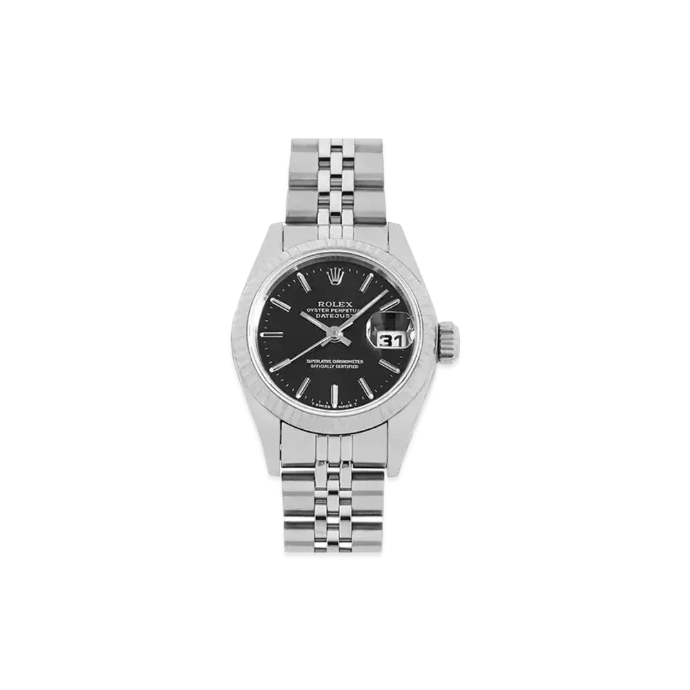 ROLEX Lady-Datejust "Black/Stainless Steel/White Gold"