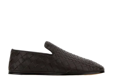 Bottega Veneta Women's Nappa Leather Sunday Loafers "Dark Brown"