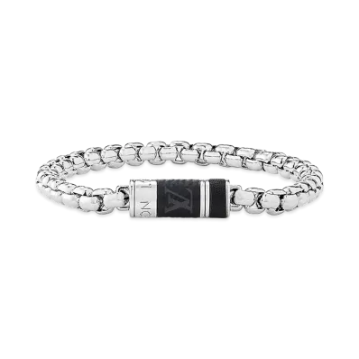 Louis Vuitton Chain Monogram Bracelet "Silver"