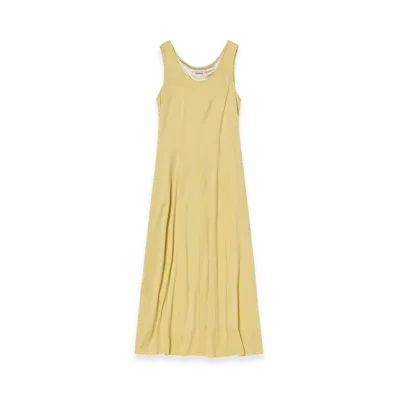 AURALEE Wool Soft Jersey Dress "Mustard Yellow"