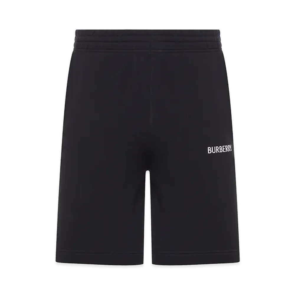 Burberry Cotton Shorts With Logo "Black"