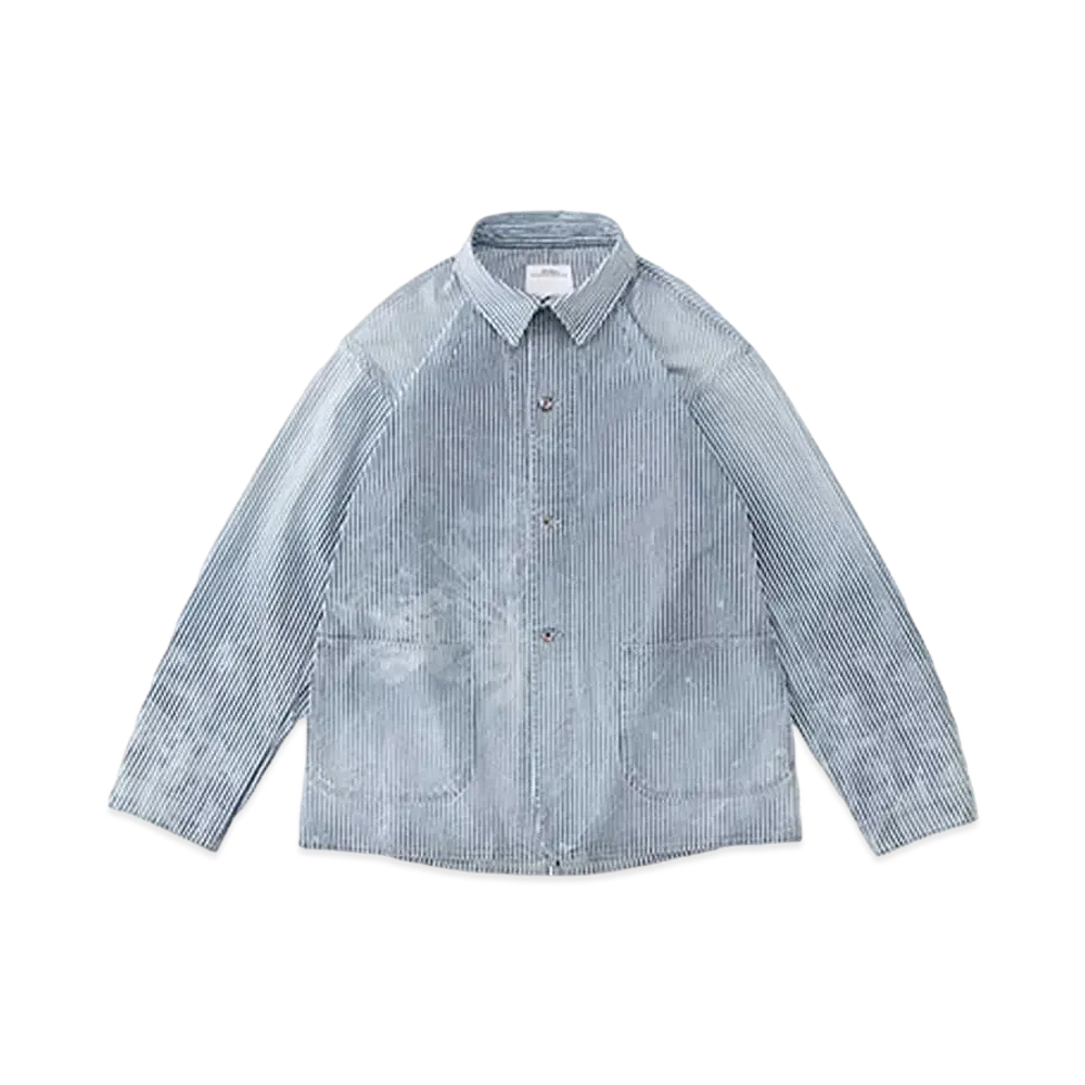 visvim SS COVERALL HICKORY DRY "White"