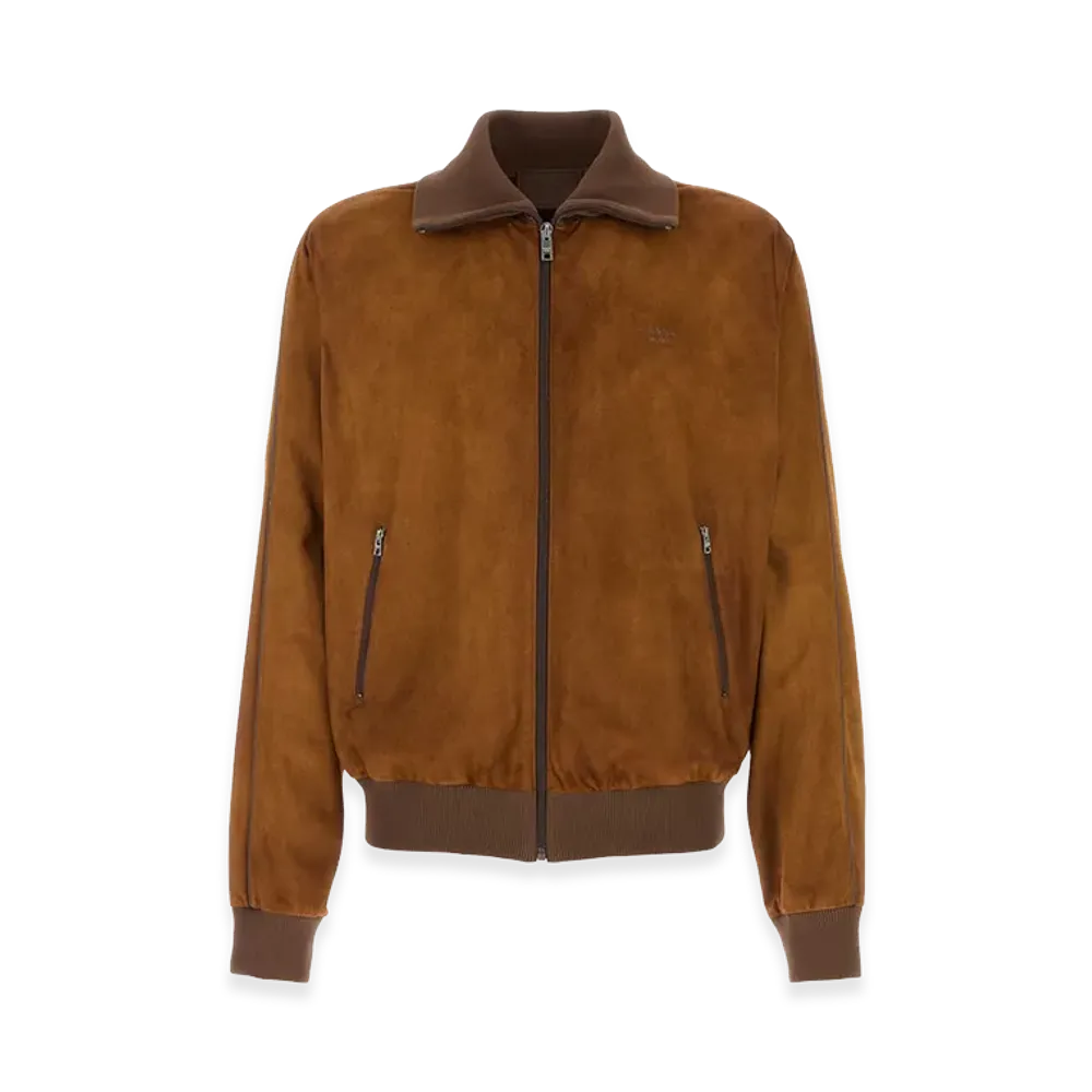 PRADA Caramel Suede Jacket "Brown"