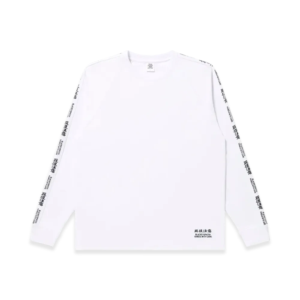 BlackEyePatch Kanji Taped L/S Tee "White"