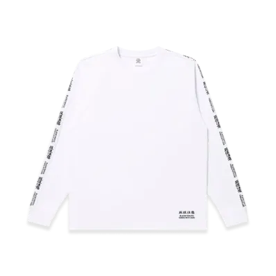 BlackEyePatch Kanji Taped L/S Tee "White"