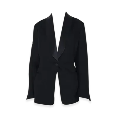 OUR LEGACY Women's Dinner Tuxedo Blazer Linen Wool "Black"
