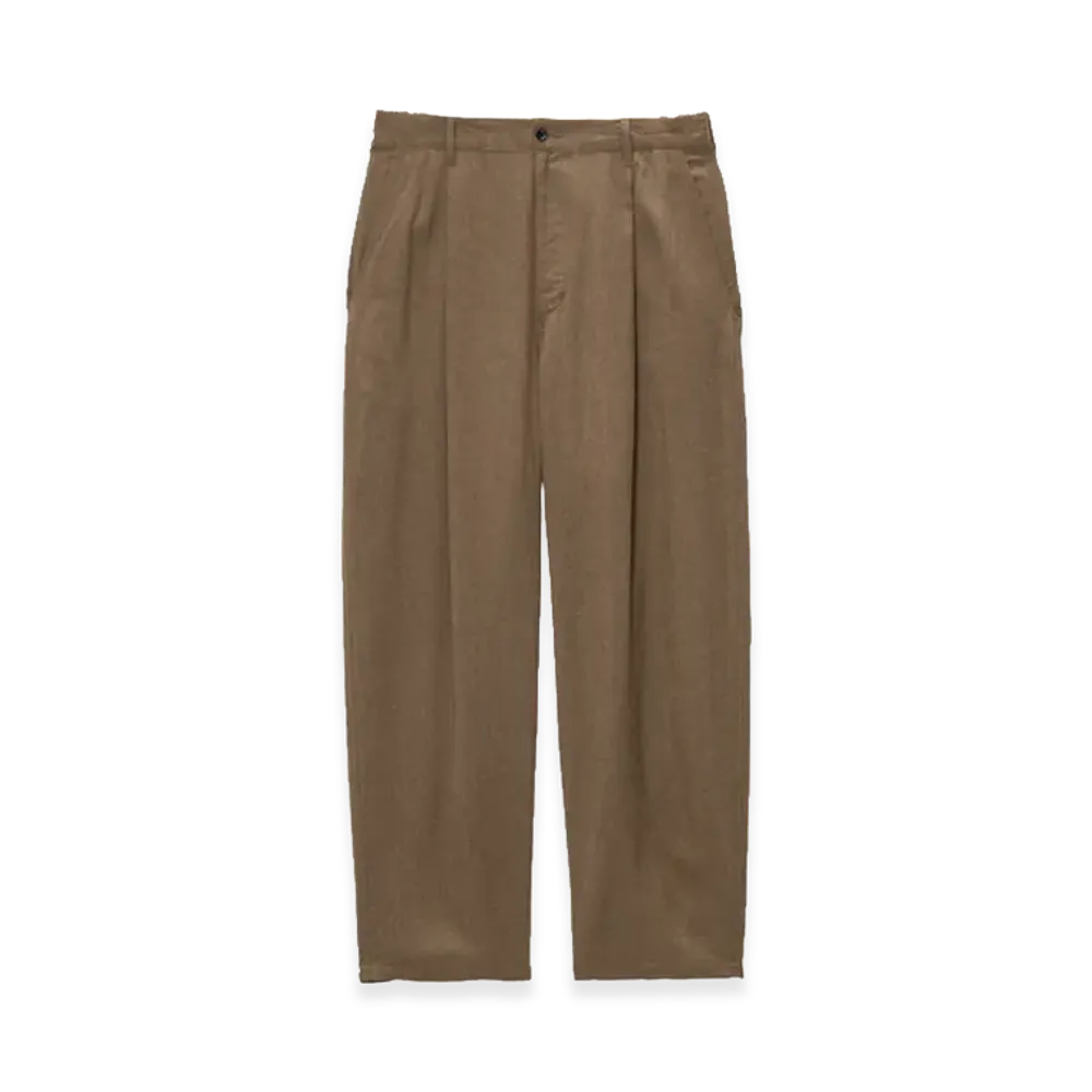 Graphpaper Linen Cupro Oversized Slacks "Brown"