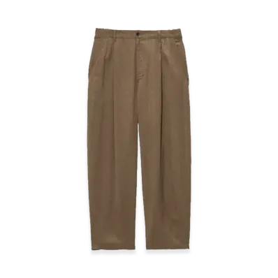 Graphpaper Linen Cupro Oversized Slacks "Brown"