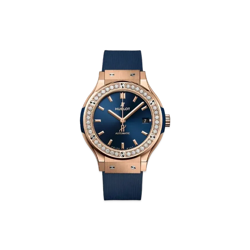 HUBLOT Classic Fusion King Gold Blue Diamonds 38mm