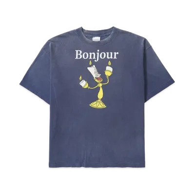 SAINT Mxxxxxx x Disney Beauty and the Beast SS Tee Bonjour "Navy"