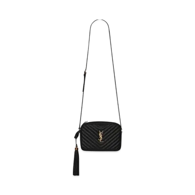 Saint Laurent Lou Camera Bag In Quilted Leather "Storm"