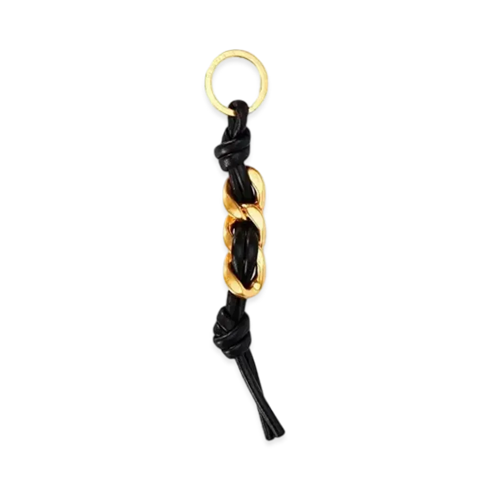 Bottega Veneta Key Ring "Nero"