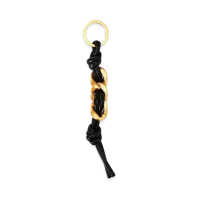Bottega Veneta Key Ring "Nero"