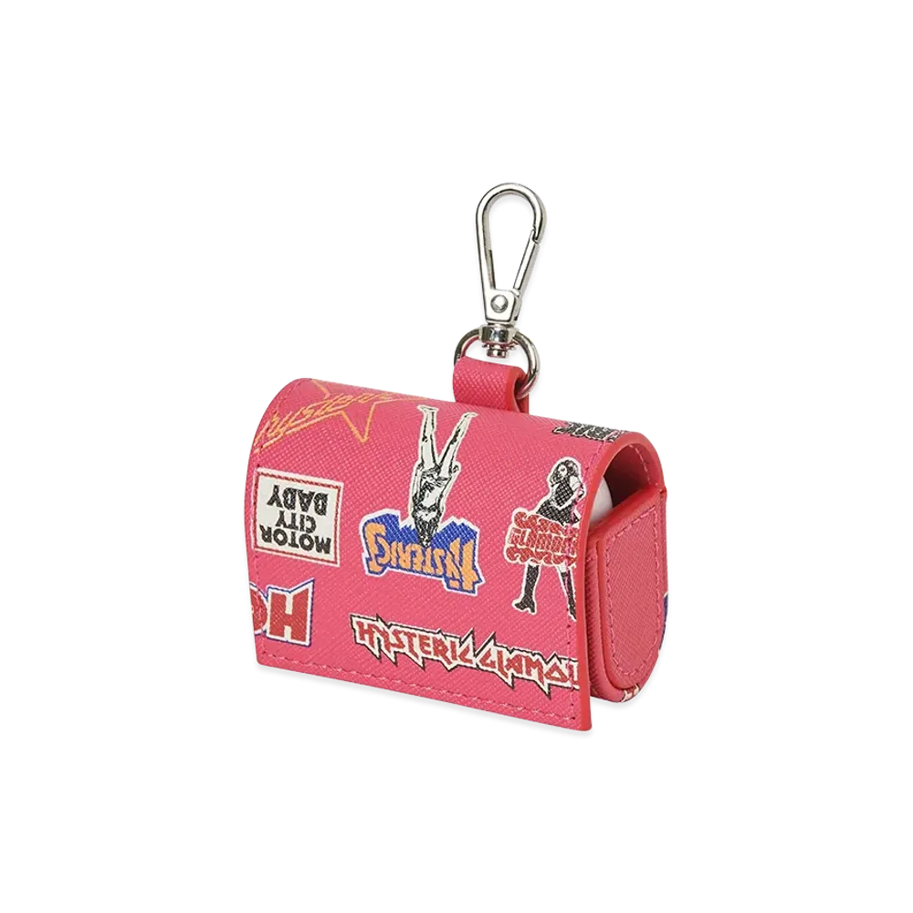 HYSTERIC GLAMOUR Women's Rock City Airpods Pro Case "Pink"