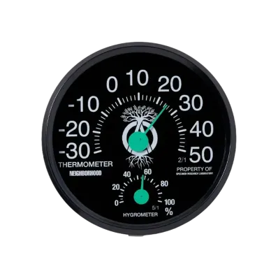 NEIGHBORHOOD SRL . Thermohygrometer "Black"