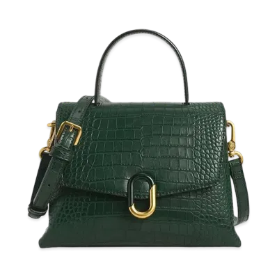 CHARLES & KEITH Stone Embellished Handle Bag "Green"