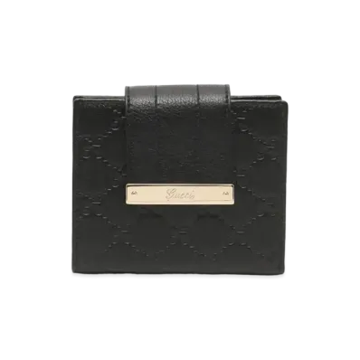GUCCI Guccissima Bi-fold Wallet "Black"