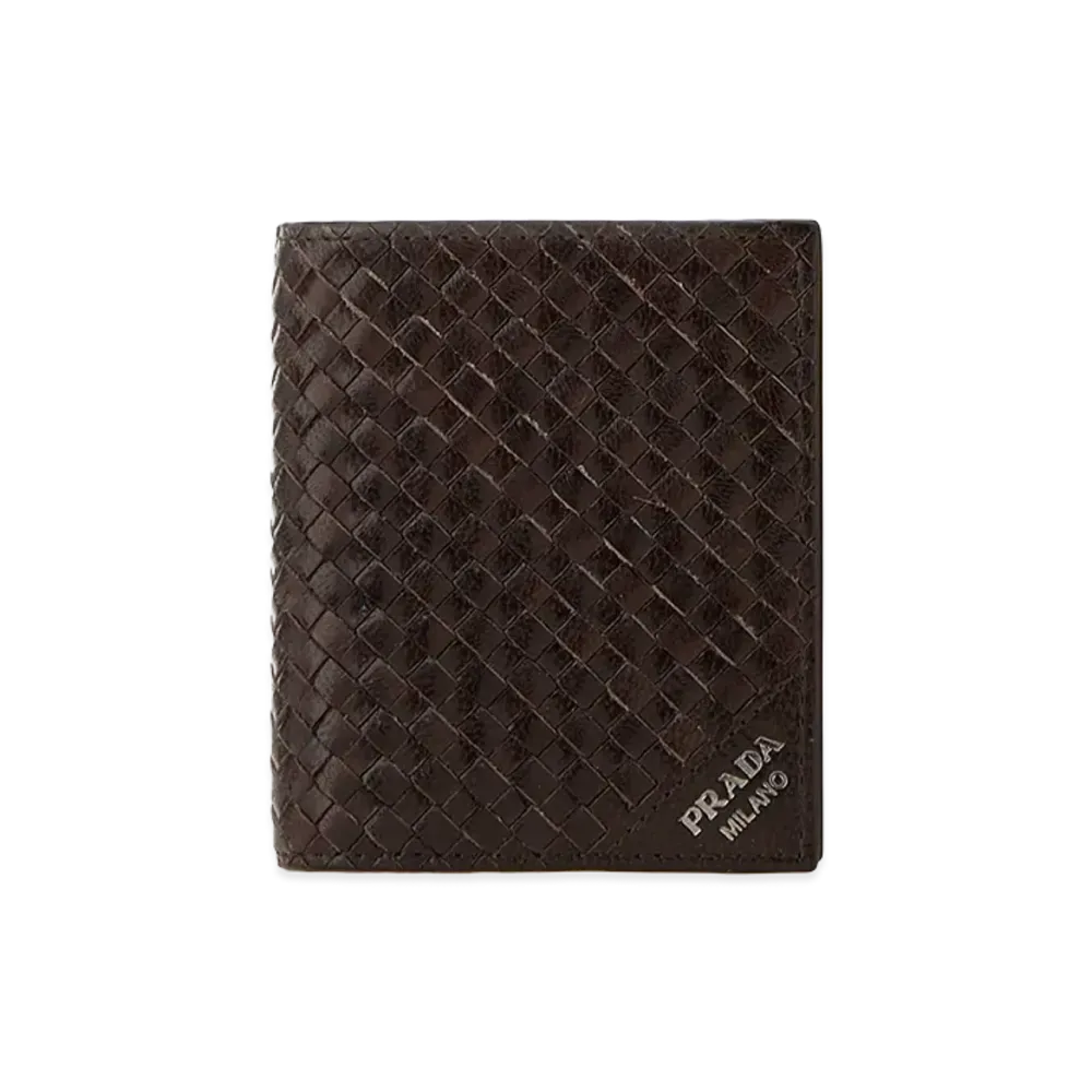PRADA Leather Wallet "Brown"