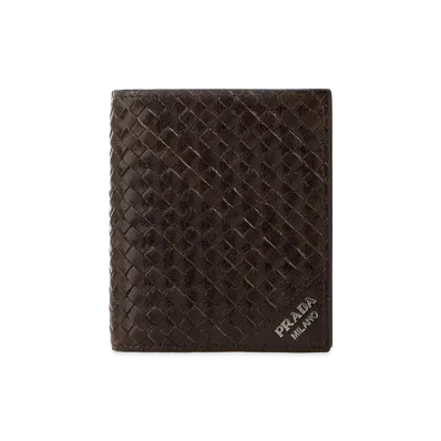 PRADA Leather Wallet "Brown"
