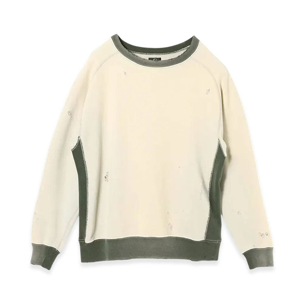 NEEDLES 2-Tone C/N Sweat Shirt - F.Terry "White"