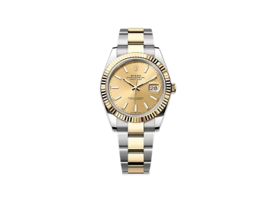 ROLEX Lady-Datejust Oystersteel & White Gold Diamonds "Gold"