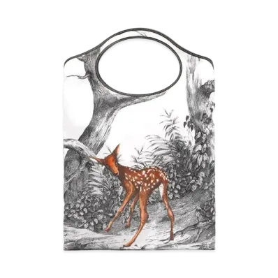 Burberry Deer Print Packaway Pocket Tote Online Exclusive "Black/White"