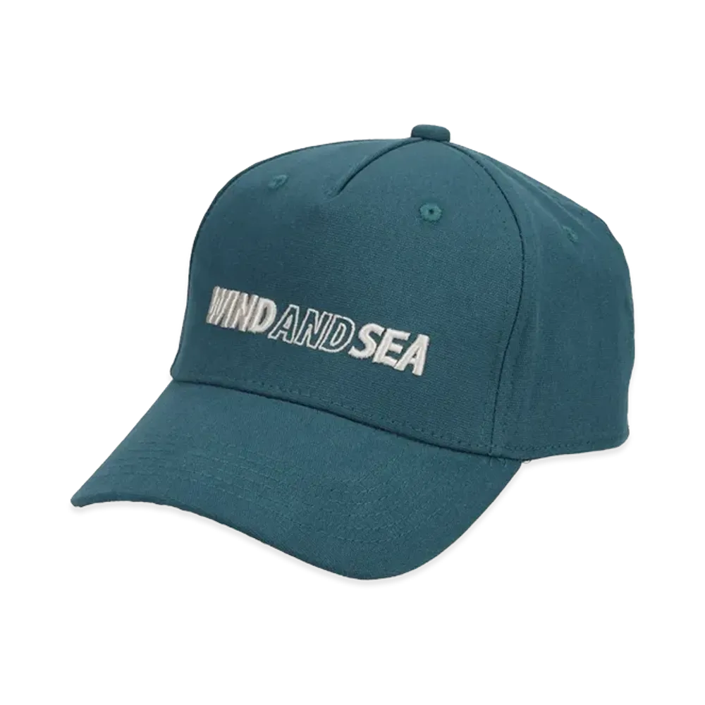 WIND AND SEA Back Belt Leather Cap "Blue"