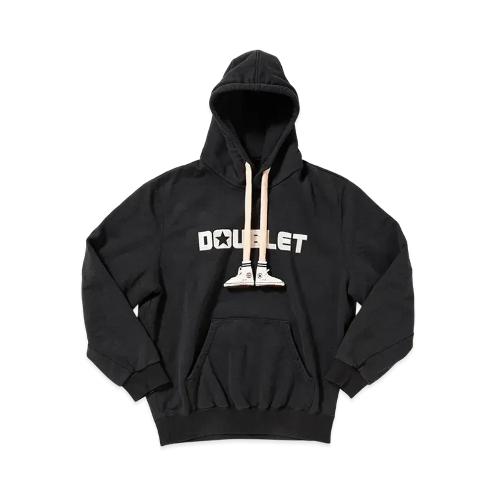 Converse x doublet Jack Purcell All Star Embroidery Hoodie "Black"