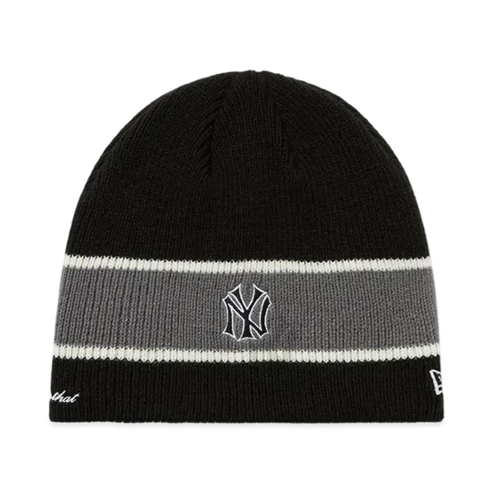 thisisneverthat x NEW ERA Stripe Beanie NEYYAN "Black"