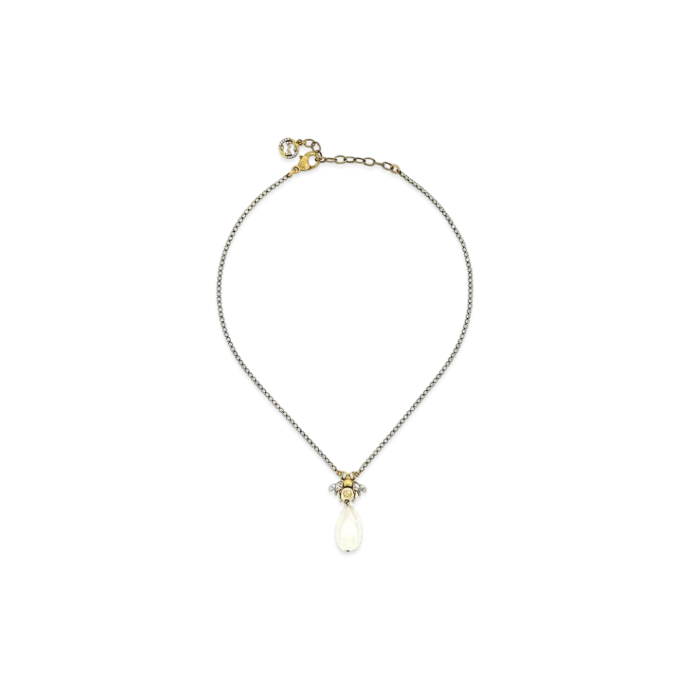 GUCCI Bee Necklace With Pearl