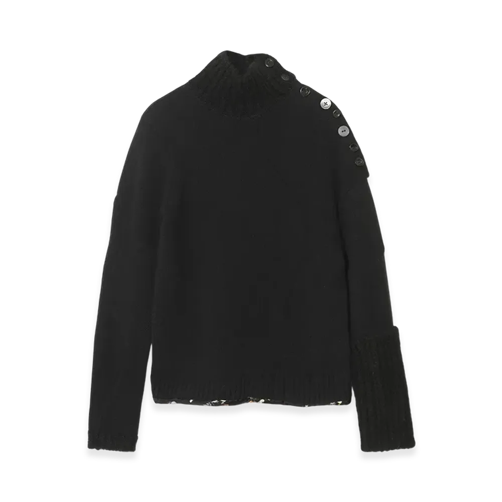 UNDERCOVER Cashmere Mohair Mix Knit Pullover "Black"