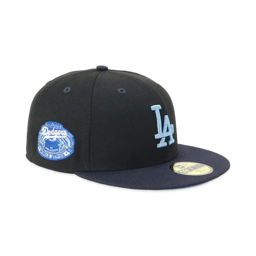 NEW ERA x MLB 59Fifty Side Patch 2-Tone Under Visor La "Black/Navy"