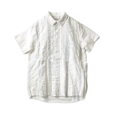 KAPITAL STRIPED KATHMANDS SHIRT "White"