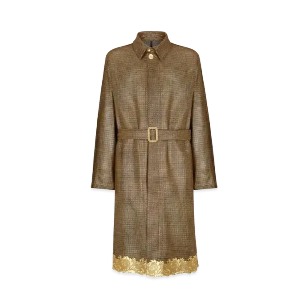 FENDI x Versace Fendace Brown Suede Trench Coat "Brown"