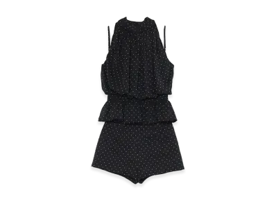 ANDMARY Women's Dot Balloon Blouse Set Up "Black"
