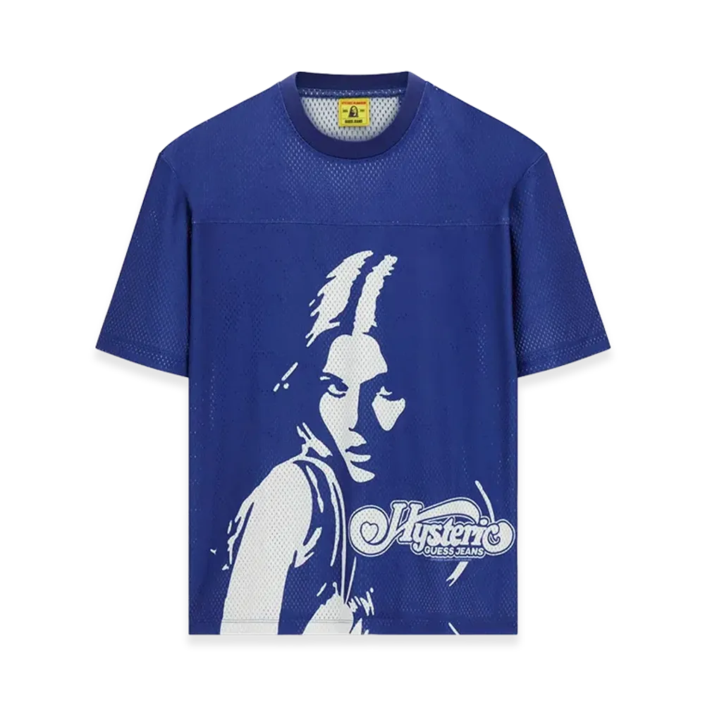 HYSTERIC GLAMOUR x GUESS JEANS Mesh Tee "Blue"