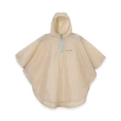 mont-bell Kid's Trekking Rain Poncho 95-125 "Ivory"