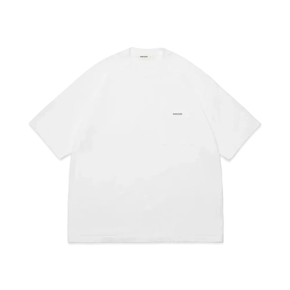 everyone Pocket Tee Shirt "White"