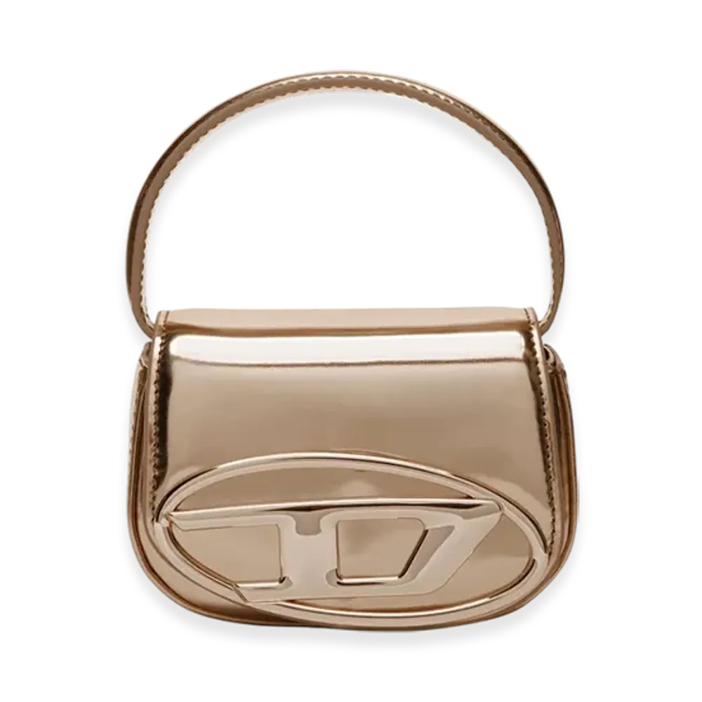 Diesel 1Dr-XS-S Cow Leather Shoulder Bag XS "Bronze"