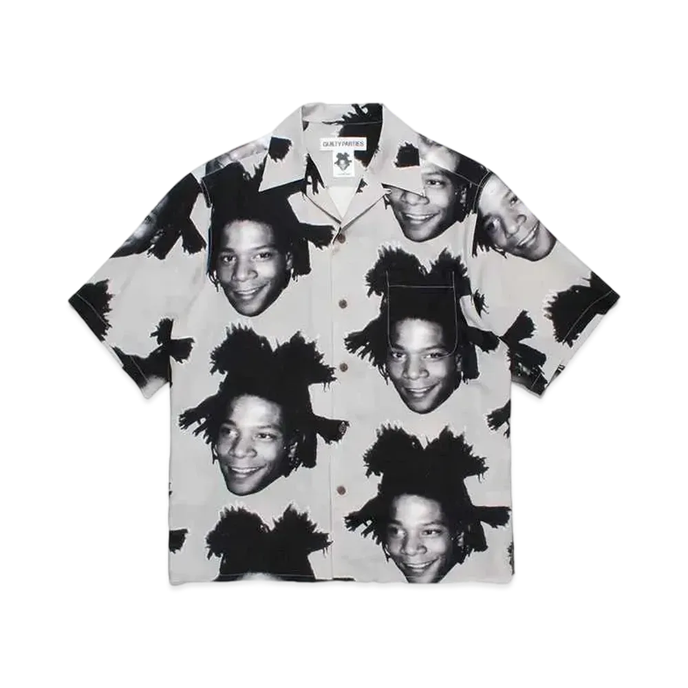 WACKO MARIA Jean-Michel Basquiat / Hawaiian Shirt "Gray"